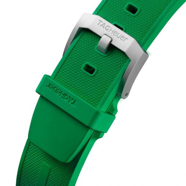 Tag Heuer Formula 1 Chronograph Green Dial Green Rubber Strap Watch for Men - CAZ101AP.FT8056 Authentic Buy Shop Now