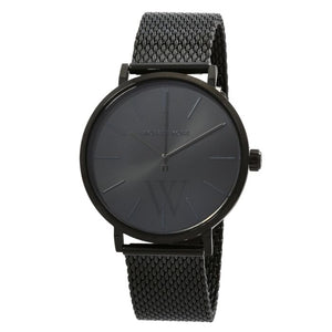 Michael Kors Auden Three-Hand Black Dial Black Mesh Strap Watch for Men - MK7152 Authentic Buy Shop Now