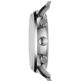 Emporio Armani Classic Chronograph Quartz Silver Dial Silver Mesh Bracelet Watch For Men - AR0390 Authentic Buy Shop Now