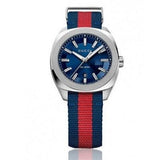 Gucci GG2570 Quartz Blue Dial Blue & Red Nylon Strap Watch For Men - YA142304 Authentic Buy Shop Now