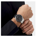 Emporio Armani Renato Quartz Black Dial Silver Steel Strap Watch For Men - AR11181 Authentic Buy Shop Now