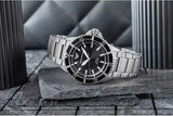 Emporio Armani World Explorer Solar Black Dial Silver Steel Strap Watch for Men - AR11787 Authentic Buy Shop Now