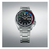 Seiko 5 Sports SKX Series Regatta Timer Retro Blue Dial Silver Steel Strap Watch For Men - SRPK13K1 Authentic Buy Shop Now