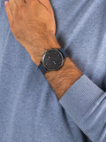 Tommy Hilfiger Chase Grey Dial Blue Leather Strap Watch for Men - 1791578 Authentic Buy Shop Now