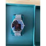 Gucci G Timeless Automatic Black Dial Silver Steel Strap Watch For Men - YA126353 Authentic Buy Shop Now