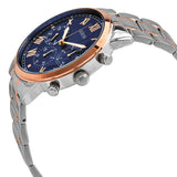 Guess Horizon Chronograph Blue Dial Two Tone Steel Strap Watch For Men - W0379G7 Authentic Buy Shop Now