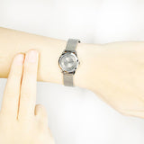 Calvin Klein Minimal Grey Dial Silver Mesh Bracelet Watch for Women - K3M23124 Authentic Buy Shop Now