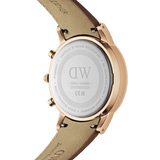 Daniel Wellington Iconic Chronograph St Mawes Brown Dial Brown Leather Strap Watch For Men - DW00100640 Authentic Buy Shop Now