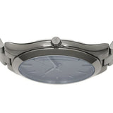 Michael Kors Slim Runway Blue Dial Grey Steel Strap Watch For Men - MK8584 Authentic Buy Shop Now