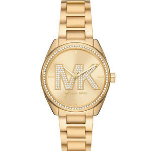 Michael Kors Janelle Quartz Gold Dial Gold Steel Strap Watch For Women - MK7381 Authentic Buy Shop Now