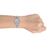 Michael Kors Runway Mercer Quartz Mother of Pearl Blue Dial Silver Steel Strap Watch For Women - MK6857 Authentic Buy Shop Now