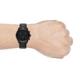 Michael Kors Slim Runway Chronograph Black Dial Black Steel Strap Watch For Men - MK8919 Authentic Buy Shop Now