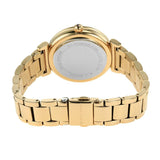 Michael Kors Abbey Three-Hand Analog White Dial Gold Steel Strap Watch for Women - MK4615 Authentic Buy Shop Now