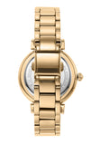 Michael Kors Abbey Three-Hand Analog White Dial Gold Steel Strap Watch for Women - MK4615 Authentic Buy Shop Now