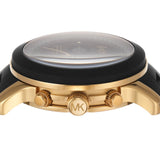 Michael Kors Runway Chronograph Black Dial Black Silicone Strap Watch For Women - MK7385 Authentic Buy Shop Now