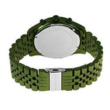 Michael Kors Lexington Chronograph Green Dial Green Steel Strap Watch For Men - MK8790 Authentic Buy Shop Now