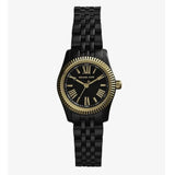 Michael Kors Lexington Quartz Black Dial Black Steel Strap Watch for Women - MK3299 Authentic Buy Shop Now