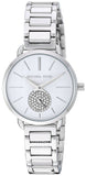 Michael Kors Portia Quartz Silver Dial Silver Steel Strap Watch For Women - MK3837 Authentic Buy Shop Now