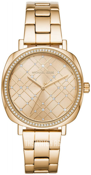 Michael Kors Nia Quartz Gold Dial Gold Steel Strap Watch For Women - MK3989 Authentic Buy Shop Now