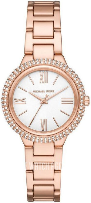 Michael Kors Taryn Quartz White Dial Rose Gold Steel Strap Watch For Women - MK4460 Authentic Buy Shop Now