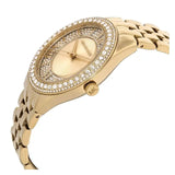 Michael Kors Harlowe Three-Hand Quartz Gold Dial Gold Steel Strap Watch For Women - MK4709 Authentic Buy Shop Now