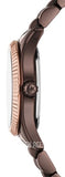 Michael Kors Lexington Three-Hand Brown Dial Brown Steel Strap Watch for Women - MK4844 Authentic Buy Shop Now