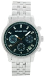 Michael Kors Jet Set Chronograph Blue Dial Silver Steel Strap Watch for Women - MK5021 Authentic Buy Shop Now