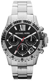 Michael Kors Everest Chronograph Black Dial Silver Steel Strap Watch For Women - MK5753 Authentic Buy Shop Now