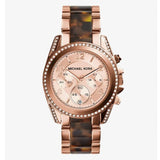 Michael Kors Blair Rose Gold Dial Two Tone Steel Strap Watch For Women - MK5859 Authentic Buy Shop Now