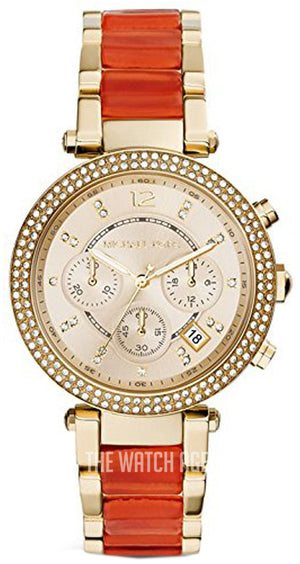 Michael Kors Parker Gold Dial Two Tone Steel Strap Watch for Women - MK6139 Authentic Buy Shop Now