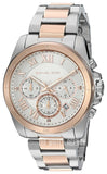 Michael Kors Brecken Chronograph White Dial Two Tone Steel Strap Watch For Women - MK6368 Authentic Buy Shop Now