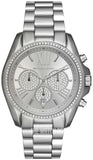 Michael Kors Bradshaw Chronograph Silver Dial Silver Steel Strap Watch For Women - MK6537 Authentic Buy Shop Now