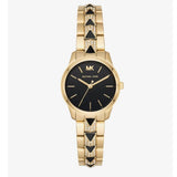 Michael Kors Runway Mercer Quartz Black Dial Two Tone Steel Strap Watch For Women - MK6672 Authentic Buy Shop Now