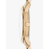 Michael Kors Runway Mercer Mother of Pearl White Dial Two Tone Steel Strap Watch For Women - MK6674 Authentic Buy Shop Now