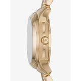 Michael Kors Runway Mercer Analog Brown Dial Gold Steel Strap Watch For Women - MK6855 Authentic Buy Shop Now