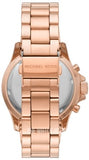 Michael Kors Everest Chronograph Black Dial Rose Gold Steel Strap Watch for Women - MK6972 Authentic Buy Shop Now