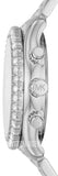 Michael Kors Layton Chronograph Silver Dial Silver Steel Strap Watch For Women - MK6976 Authentic Buy Shop Now