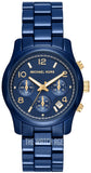 Michael Kors Runway Analog Blue Dial Blue Steel Strap Watch for Women - MK7332 Authentic Buy Shop Now