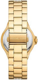 Michael Kors Lenox Three Hand Silver Dial Gold Steel Strap Watch For Women - MK7361 Authentic Buy Shop Now