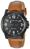 Michael Kors Paxton Analog Black Dial Brown Rubber Strap Watch For Men - MK8502 Authentic Buy Shop Now