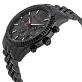 Michael Kors Lexington Chronograph Black Dial Black Steel Strap Watch for Men - MK8320 Authentic Buy Shop Now