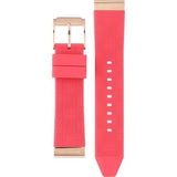 Michael Kors Janelle Three Hand Red Dial Red Rubber Strap Watch For Women - MK7142 Authentic Buy Shop Now