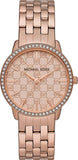 Michael Kors Argyle Quartz Rose Gold Dial Rose Gold Steel Strap Watch For Women - MK3156 Authentic Buy Shop Now