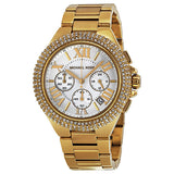 Michael Kors Camille Silver Diamonds Dial Gold Steel Strap Watch for Women - MK5756 Authentic Buy Shop Now