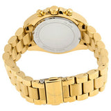 Michael Kors Bradshaw Chronograph Black Dial Gold Steel Strap Watch For Women - MK6959 Authentic Buy Shop Now