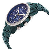 Michael Kors Bradshaw Chronograph Blue Dial Blue Steel Strap Watch For Men - MK6722 Authentic Buy Shop Now