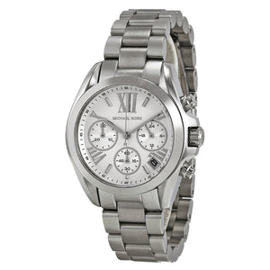 Michael Kors Bradshaw Chronograph Silver Dial Silver Steel Strap Watch for Women - MK6174 Authentic Buy Shop Now
