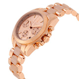 Michael Kors Bradshaw Rose Gold Dial Two Tone Steel Strap Watch for Women - MK6066 Authentic Buy Shop Now