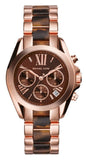 Michael Kors Bradshaw Chronograph Brown Dial Two Tone Steel Strap Watch For Women - MK5944 Authentic Buy Shop Now