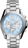 Michael Kors Bradshaw Chronograph Blue Dial Silver Steel Strap Watch For Women - MK6099 Authentic Buy Shop Now